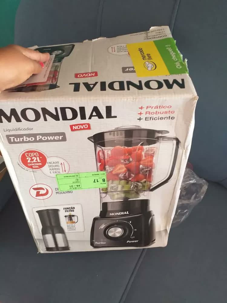 foto de cliente de Liquidificador Turbo Power Mondial 550W L-99 WG