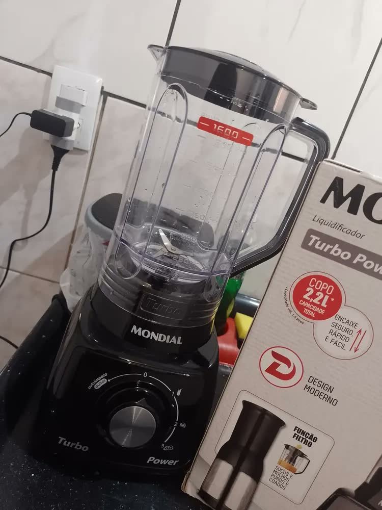 foto de comprador de Liquidificador Turbo Power Mondial 550W L-99 WG