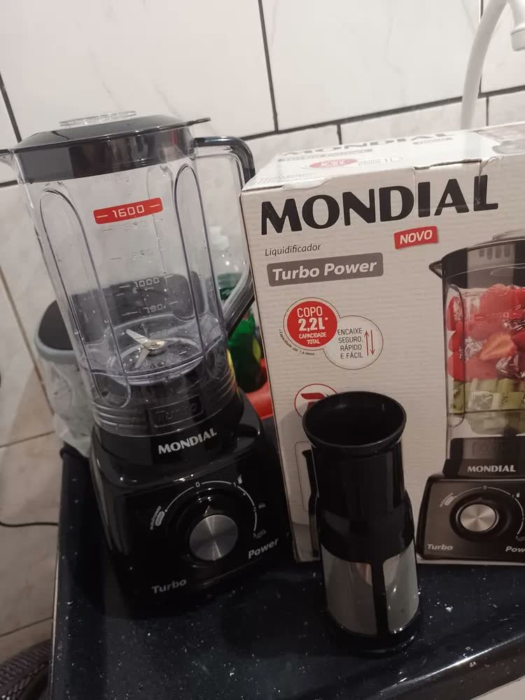 foto de comprador de Liquidificador Turbo Power Mondial 550W L-99 WG