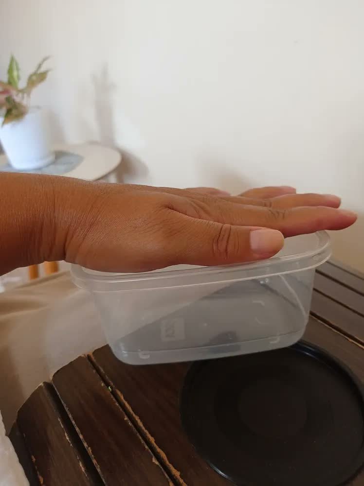foto de cliente de Kit 10 Potes 1 Litro Transparente Marmita Fitness Bpa Free Tampa Hermética Reutilizável Micro E Freezer ponte lar utilidades