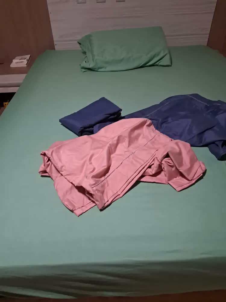 foto de cliente de Jogo De Lençol 400 Fios Ponto Palito Cama Queen 3 Pçs Saldão