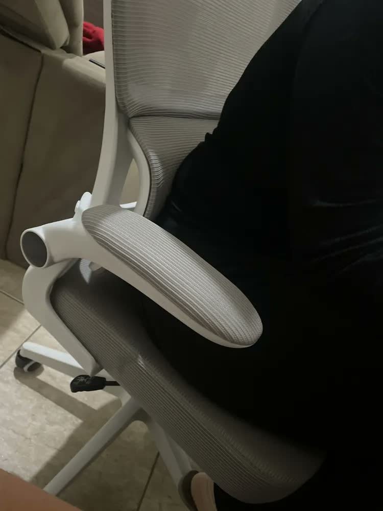 foto de comprador de Cadeira Escritório Ergonômica Genebra G500 Luvinco Cor Cinza Com Suporte Lombar Estofado Mesh