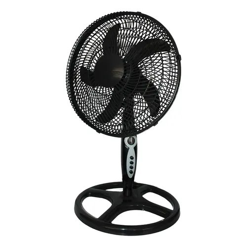 Ventilador De Mesa Leka 5 Pás 3 Velocidades Silencioso Preto