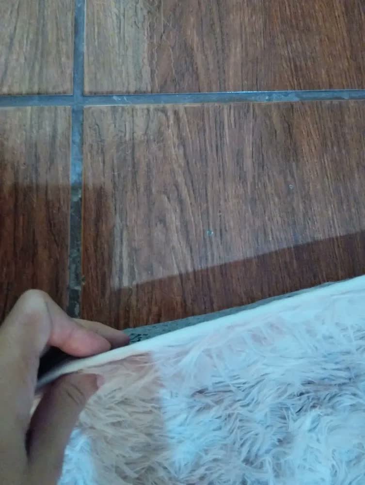 foto de comprador de Tapete 2,00x1,50 Peludo Felpudo Sala E Quarto Cores Cor Cinza Mesclado Desenho Do Tecido Pelo Alto Casa Laura Enxovais Tapete Médio Para Sala