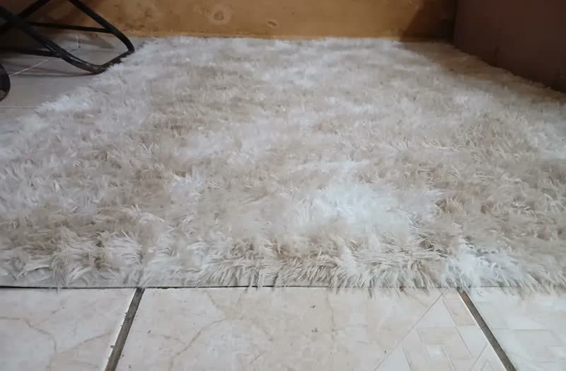 foto de cliente de Tapete 2,00x1,50 Peludo Felpudo Sala E Quarto Cores Cor Cinza Mesclado Desenho Do Tecido Pelo Alto Casa Laura Enxovais Tapete Médio Para Sala