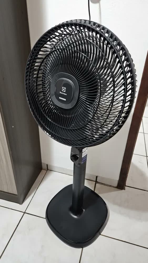 foto de comprador de Ventilador Coluna Electrolux 40cm 6 Pás Cinza Efs40 47 Cm 60 Hz Grafite Preto Plástico 6