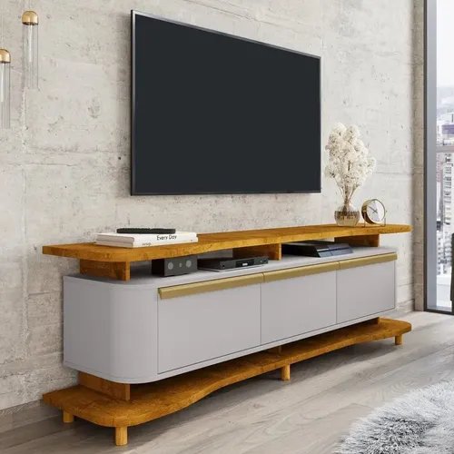 Rack Para Tv De 75 Polegadas Guarapari Naturalle/off White