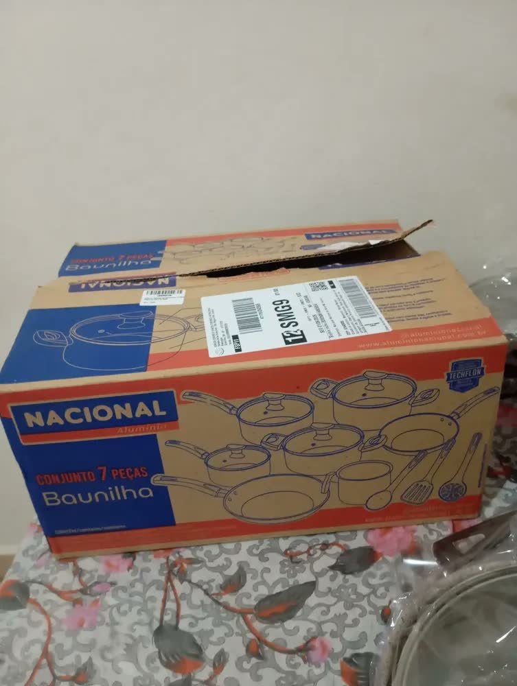 foto de cliente de Jogo De Panelas Antiaderentes 10 Peças Baunilha Nacional